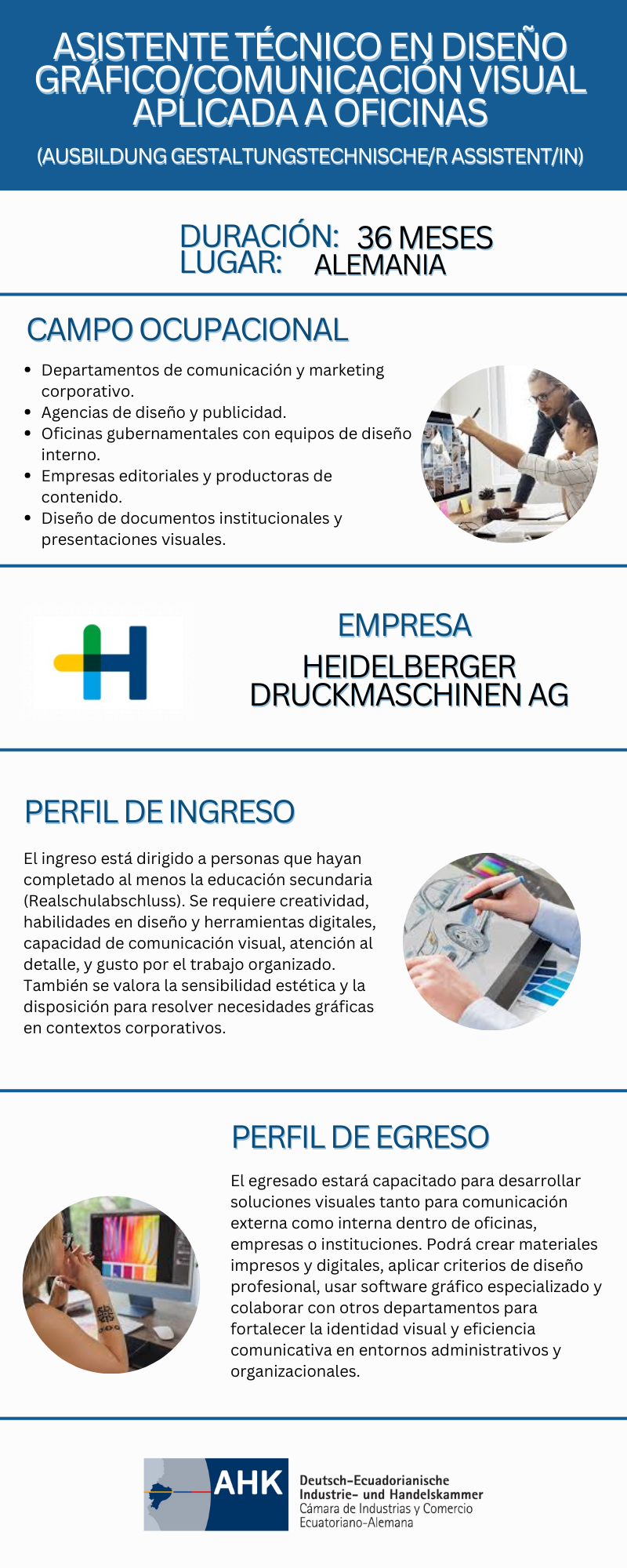 Asistente técnico en diseño gráfico/comunicación visual aplicada a oficinas