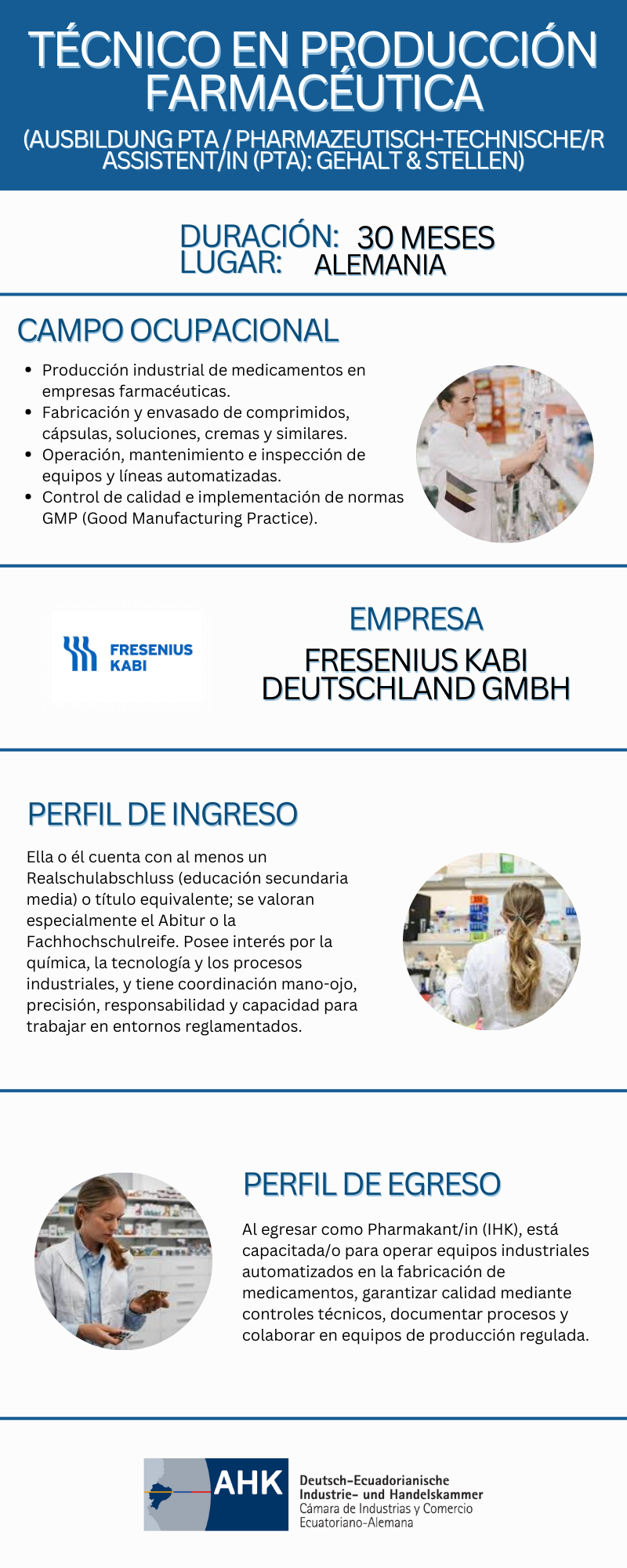 Técnico en producción farmacéutica