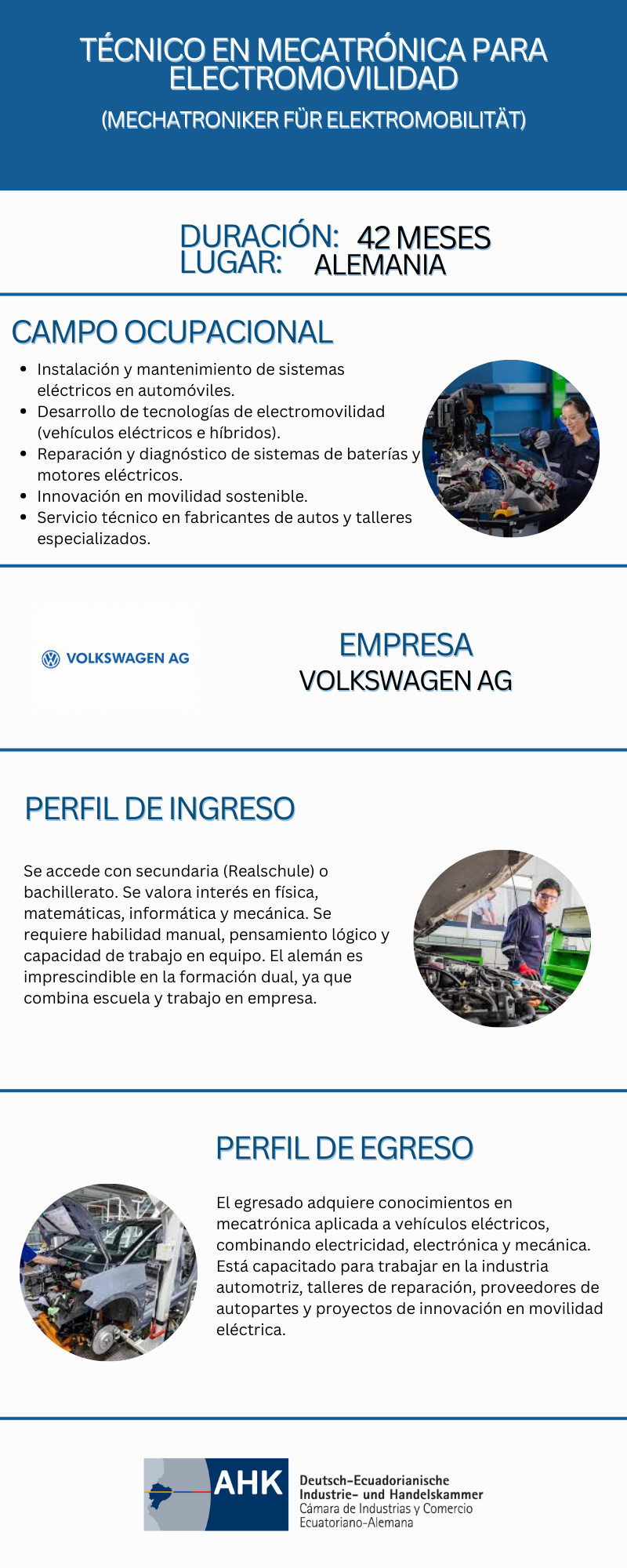 Técnico en Mecatrónica para Electromovilidad