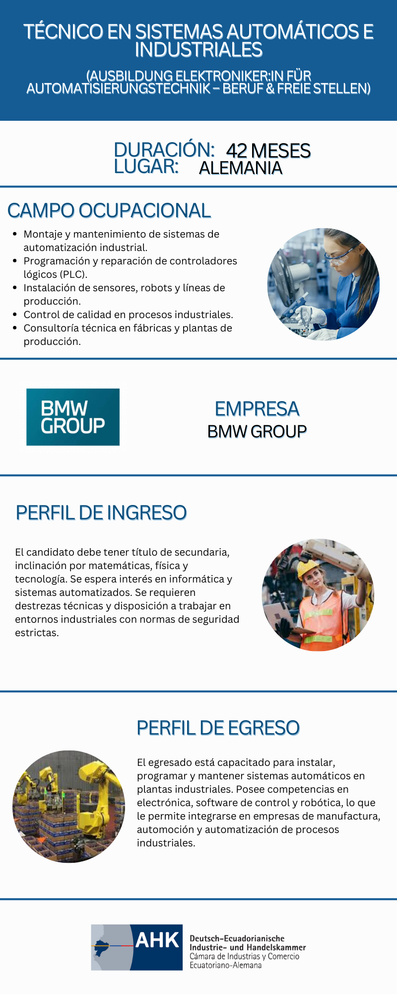 Técnico en Sistemas Automáticos e Industriales